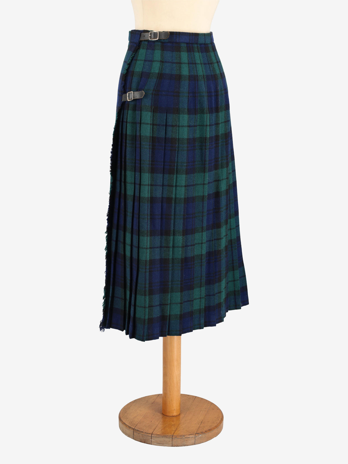 Tartan Wool Skirt W24121248  Vintage