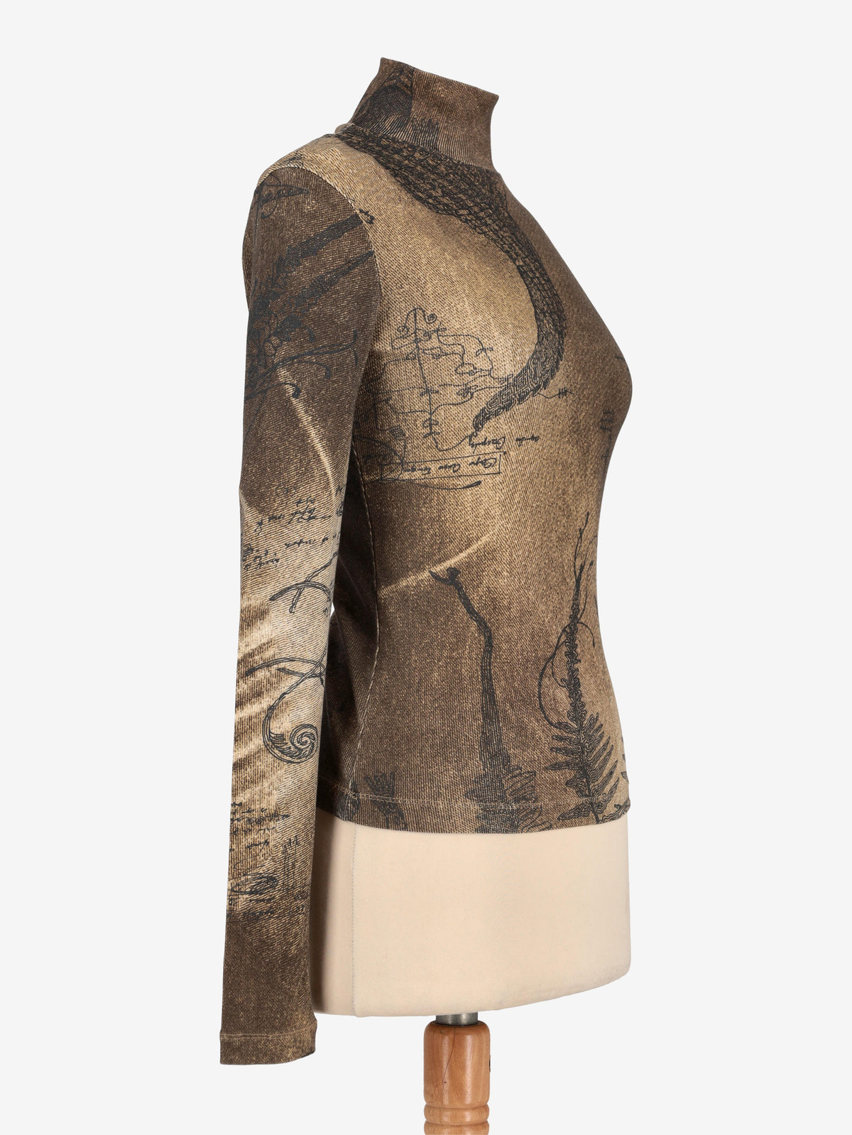 Just Cavalli Turtle Neck Patterned Shirt W24121253.17  Just Cavalli