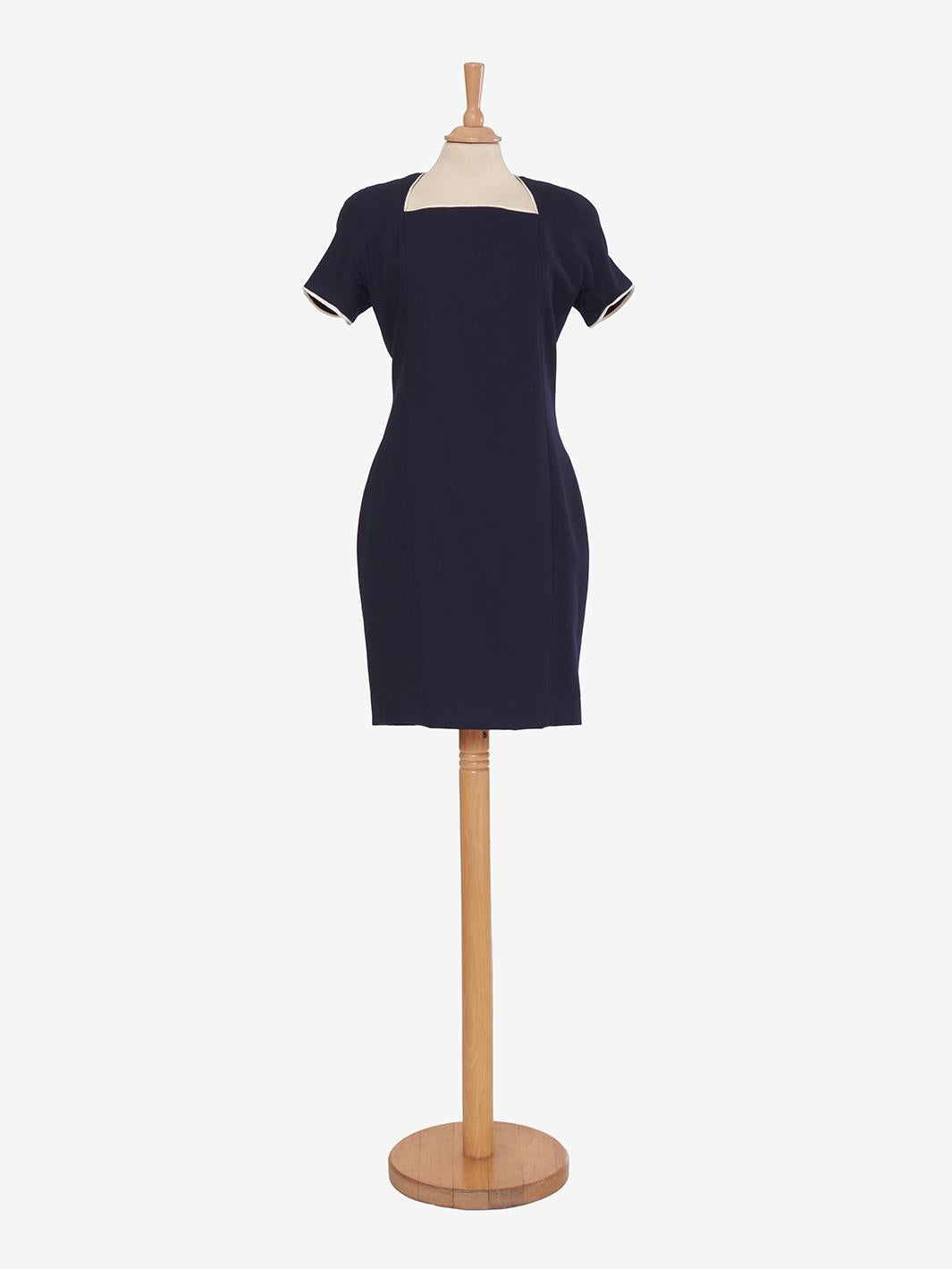 Vintage blue wool dress