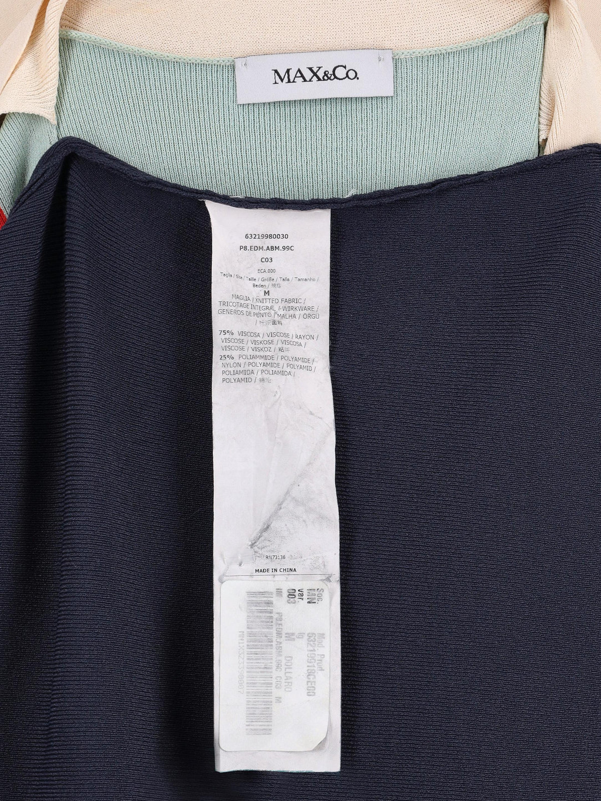 Max & Co Color Block Midi Dress