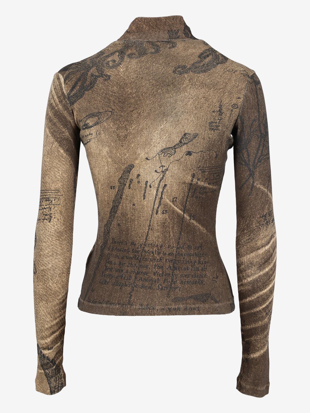 Just Cavalli Turtle Neck Patterned Shirt W24121253.17  Just Cavalli