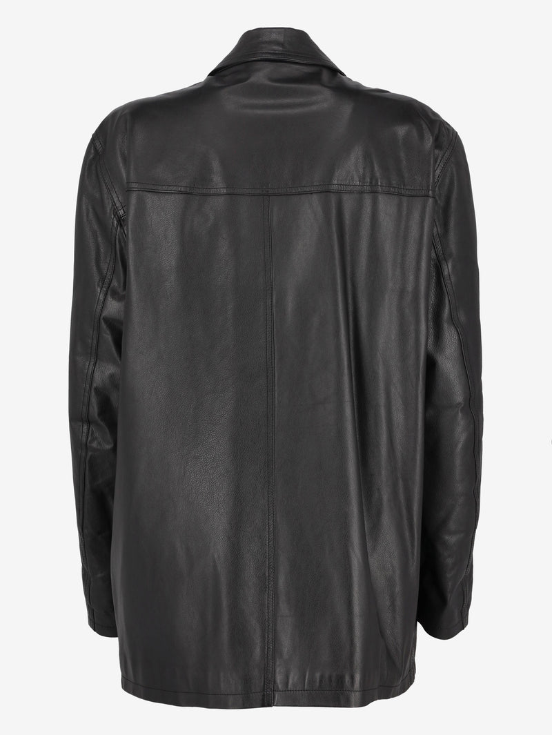 Versace Leather Jacket MU250527.27  Versace