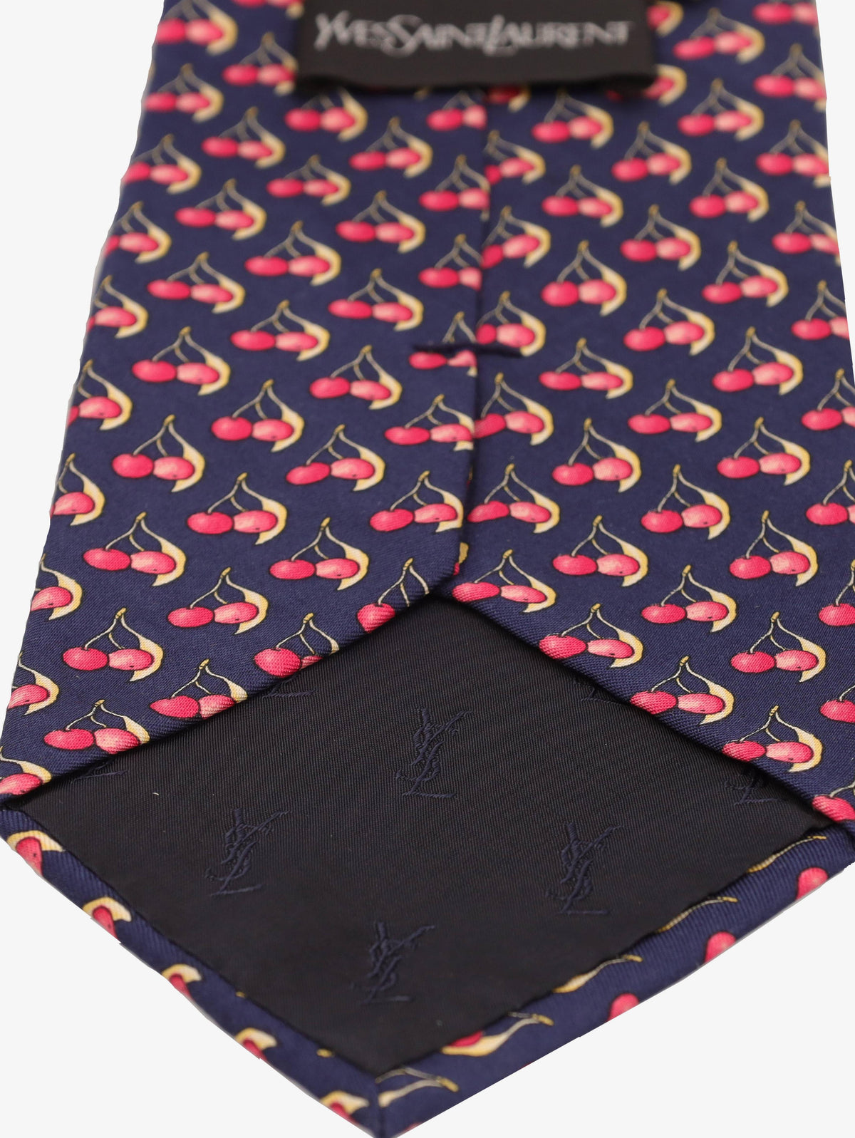 Yves Saint Laurent Cherry Print Tie
