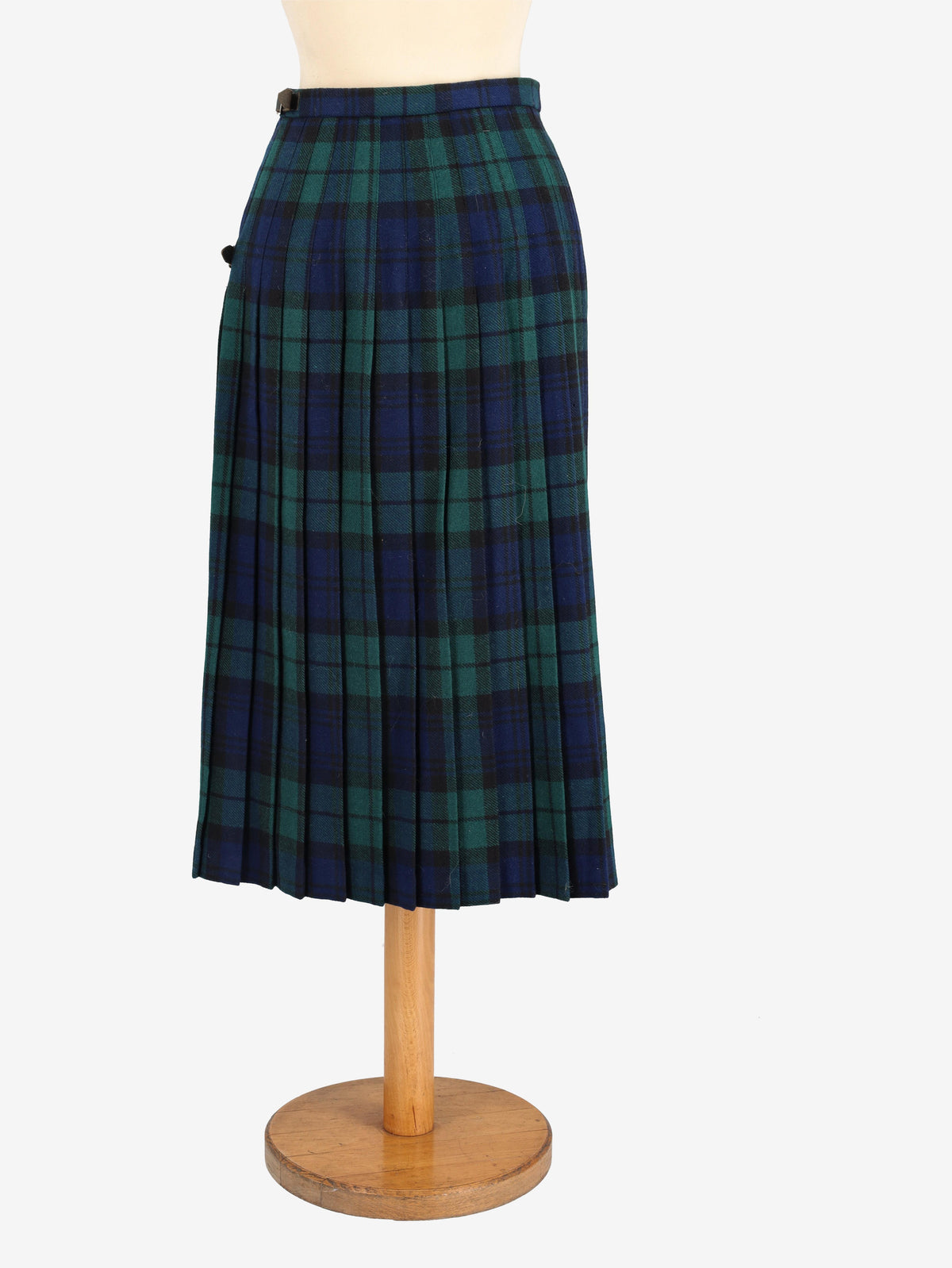 Tartan Wool Skirt W24121248  Vintage