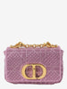 Dior Caro Micro Bag In Pink Lurex
