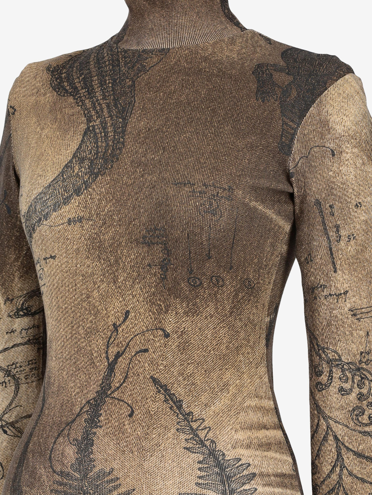 Just Cavalli Turtle Neck Patterned Shirt W24121253.17  Just Cavalli