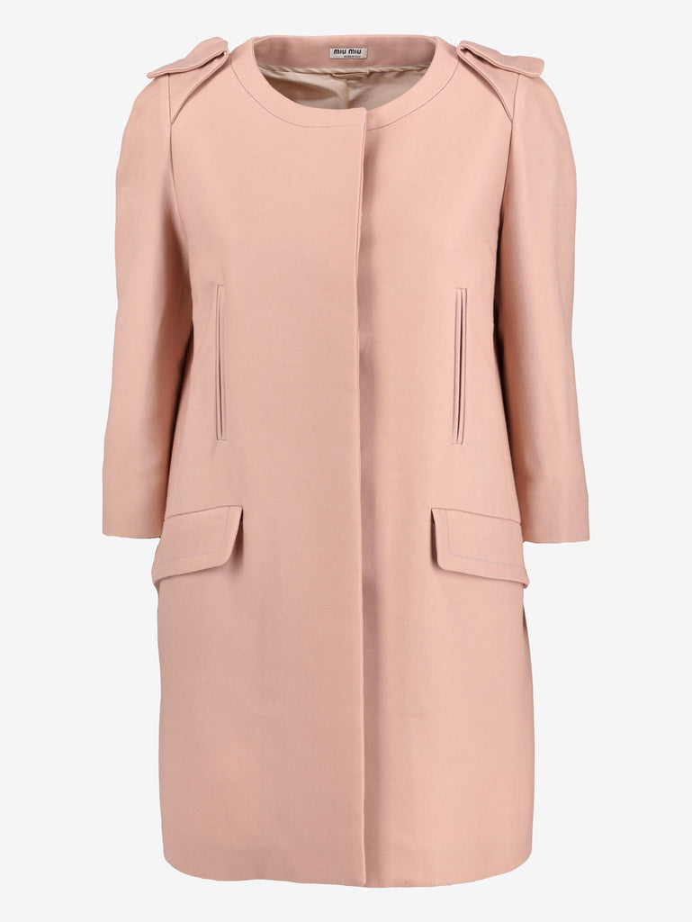 Miu Miu Pink Overcoat