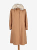Courrèges Wool Coat With Fur Collar MR120725.11  Courrèges