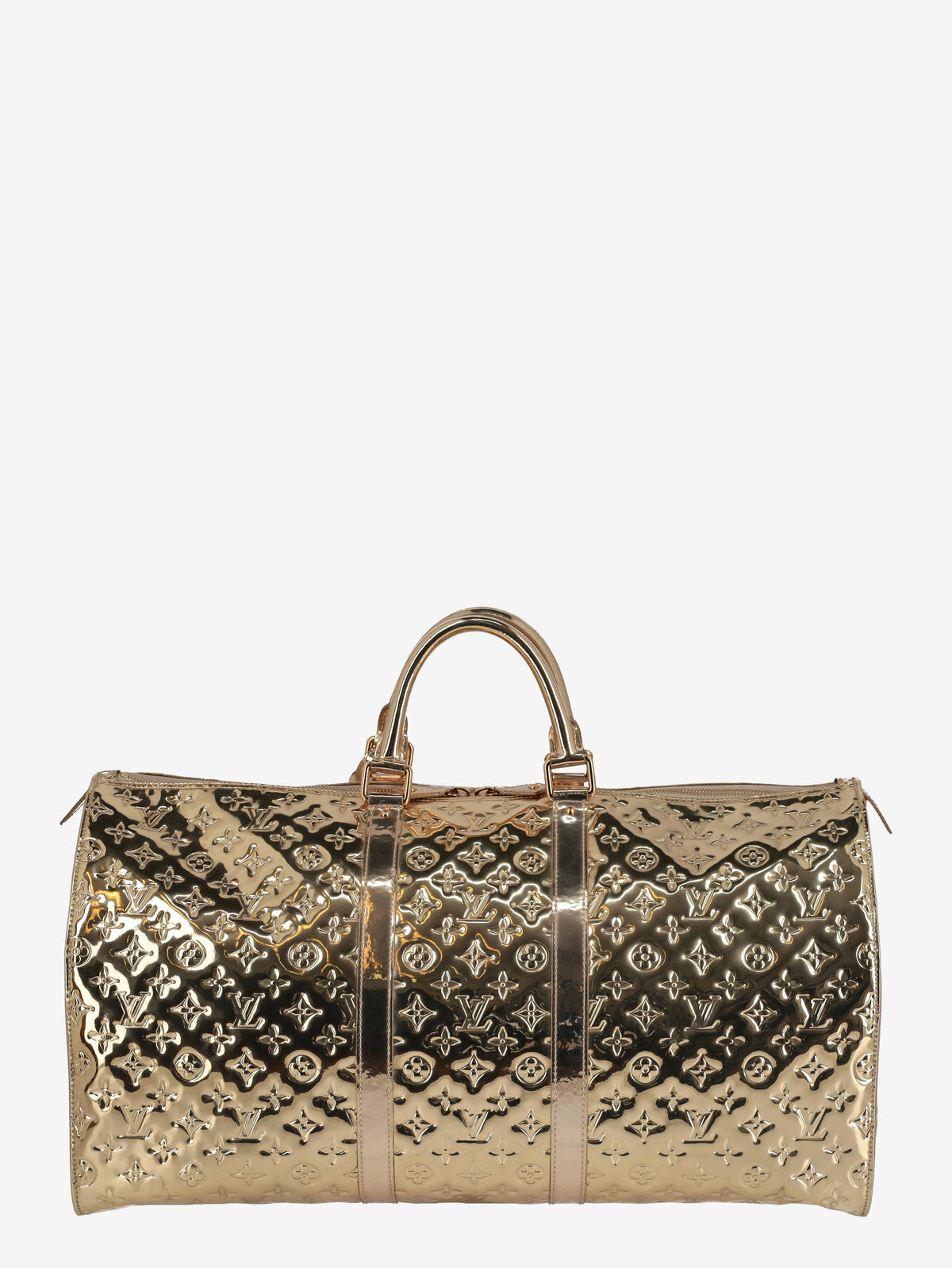 Louis Vuitton Monogram Miroir Keepall 55 Gold