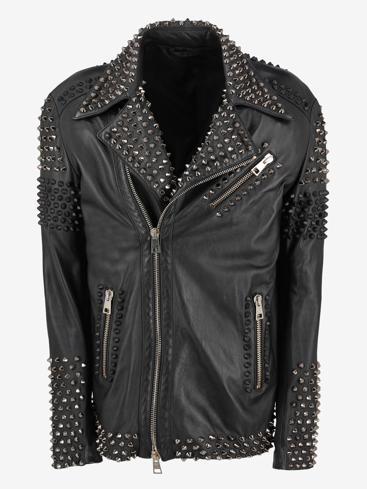 Vintage Studded Leather Jacket WCV250822.04  Vintage