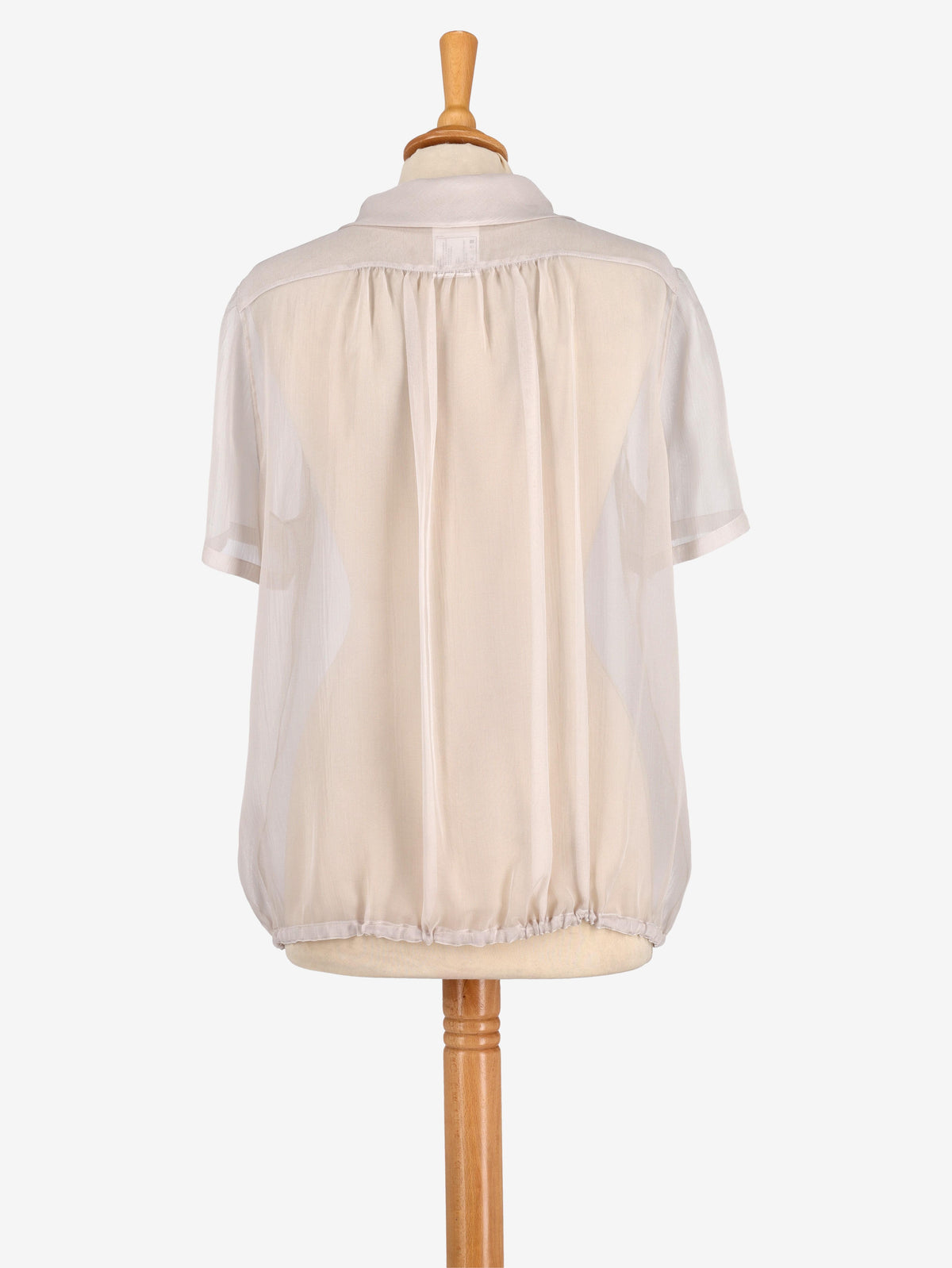 Camicia Chanel in seta con camelia - anni '00