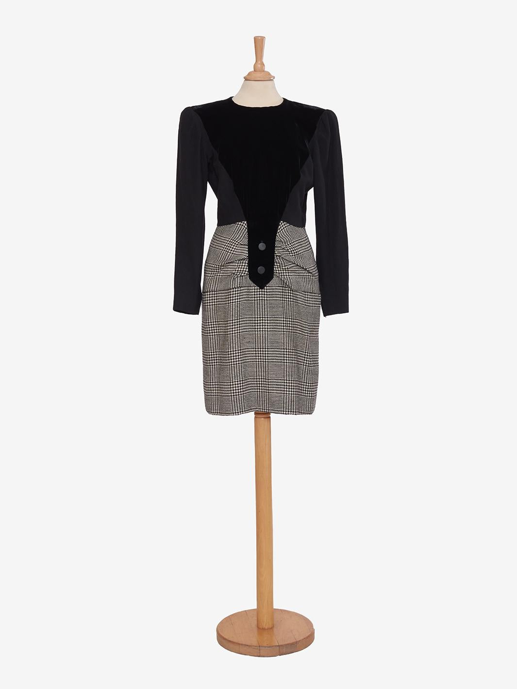 Vintage 80s Velvet Dress