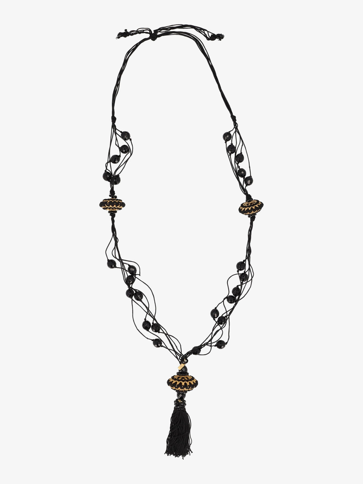 Moschino Tassel And Stones Necklace