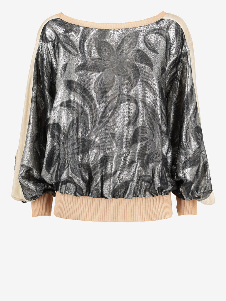 Gianfranco Ferrè Silver Patterned Jumper