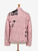 Vintage Lettering Pink Biker Jacket WCV250856.04  Vintage