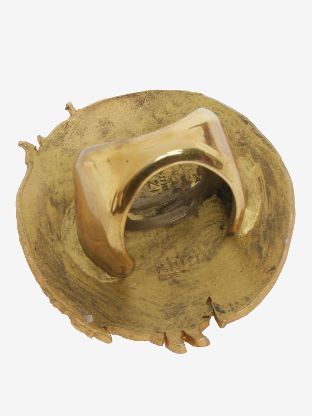 Krizia 龙形戒指 - 80 年代