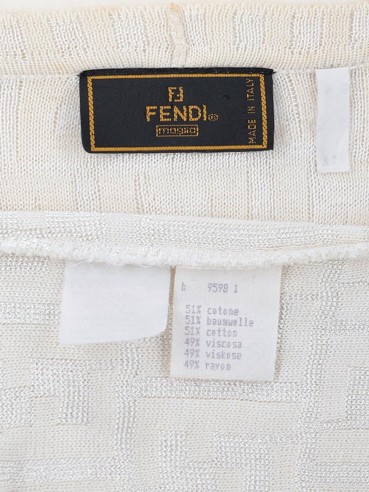 Fendi Knitted Logoed Cardigan