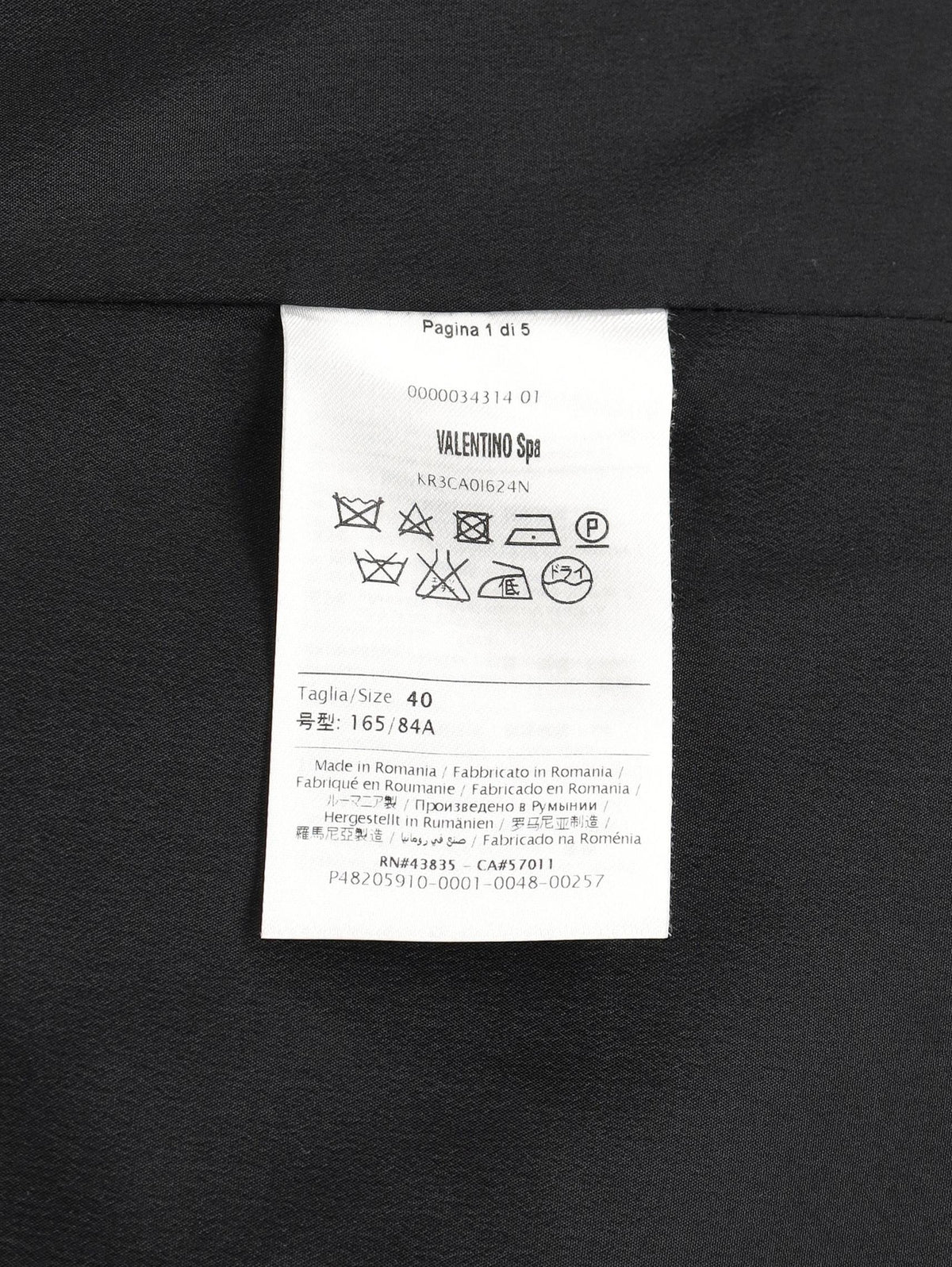 Red Valentino Black And White Coat