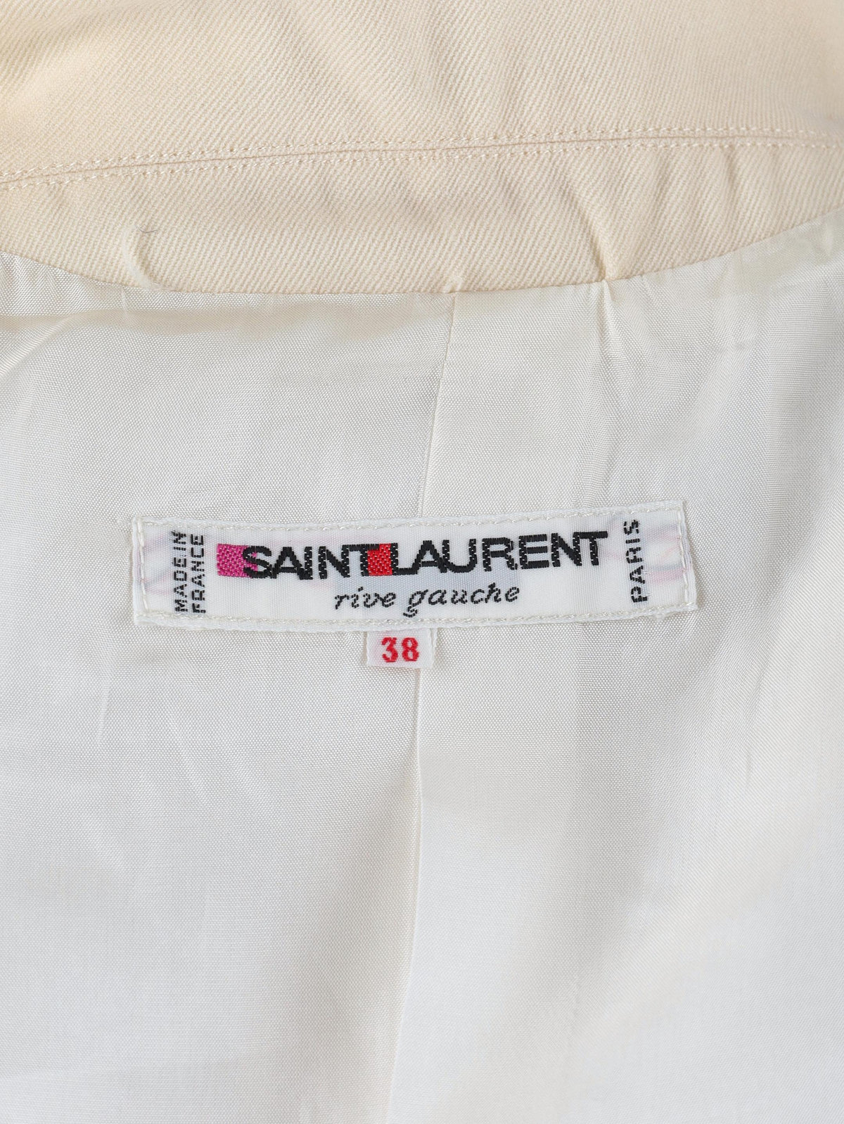 Yves Saint Laurent Ivory Jumpsuit MR120725.24  Yves Saint Laurent