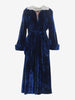 Vintage Navy Velvet Robe - '40
