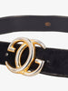 Gucci Bicolour Suede Buckle Belt