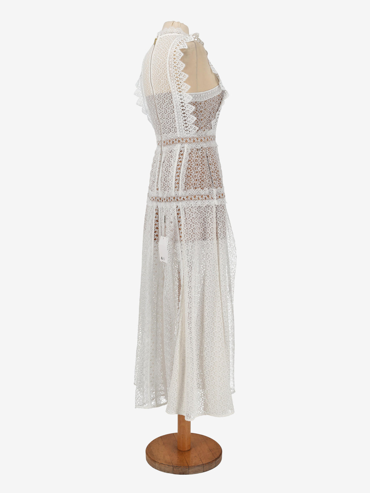 Self Portrait White Lace Long Dress