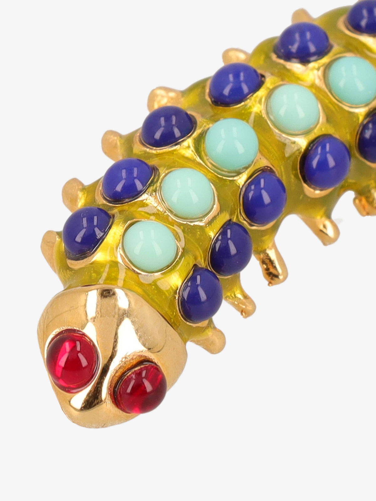 Kenneth Jay Lane Colourful Caterpillar Brooch CVR24.1.44  Kenneth Jay Lane