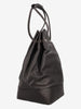 Gianni Versace Couture Black Leather Drawstring Bag