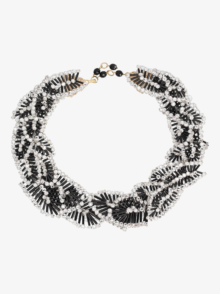 Coppola E Toppo Black Leaf Necklace