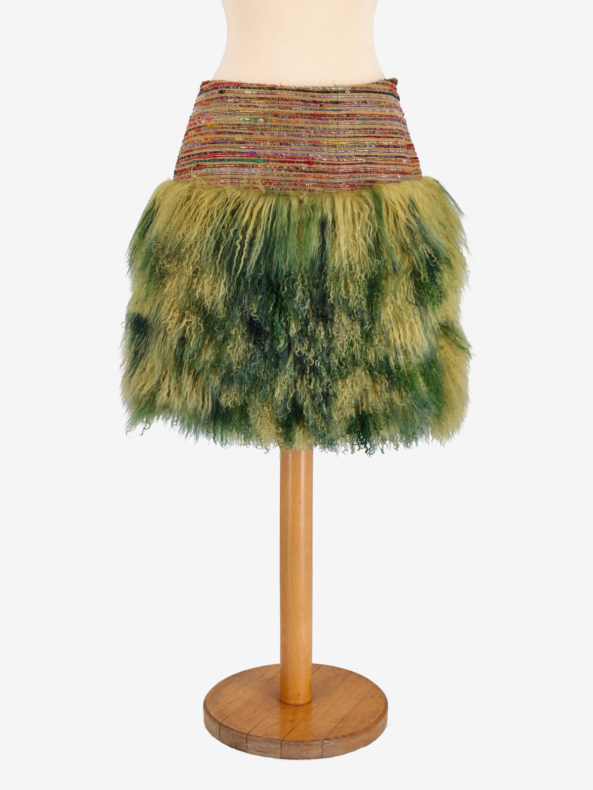 Romeo Gigli Vintage Furry Skirt MR021123.19  Gigli