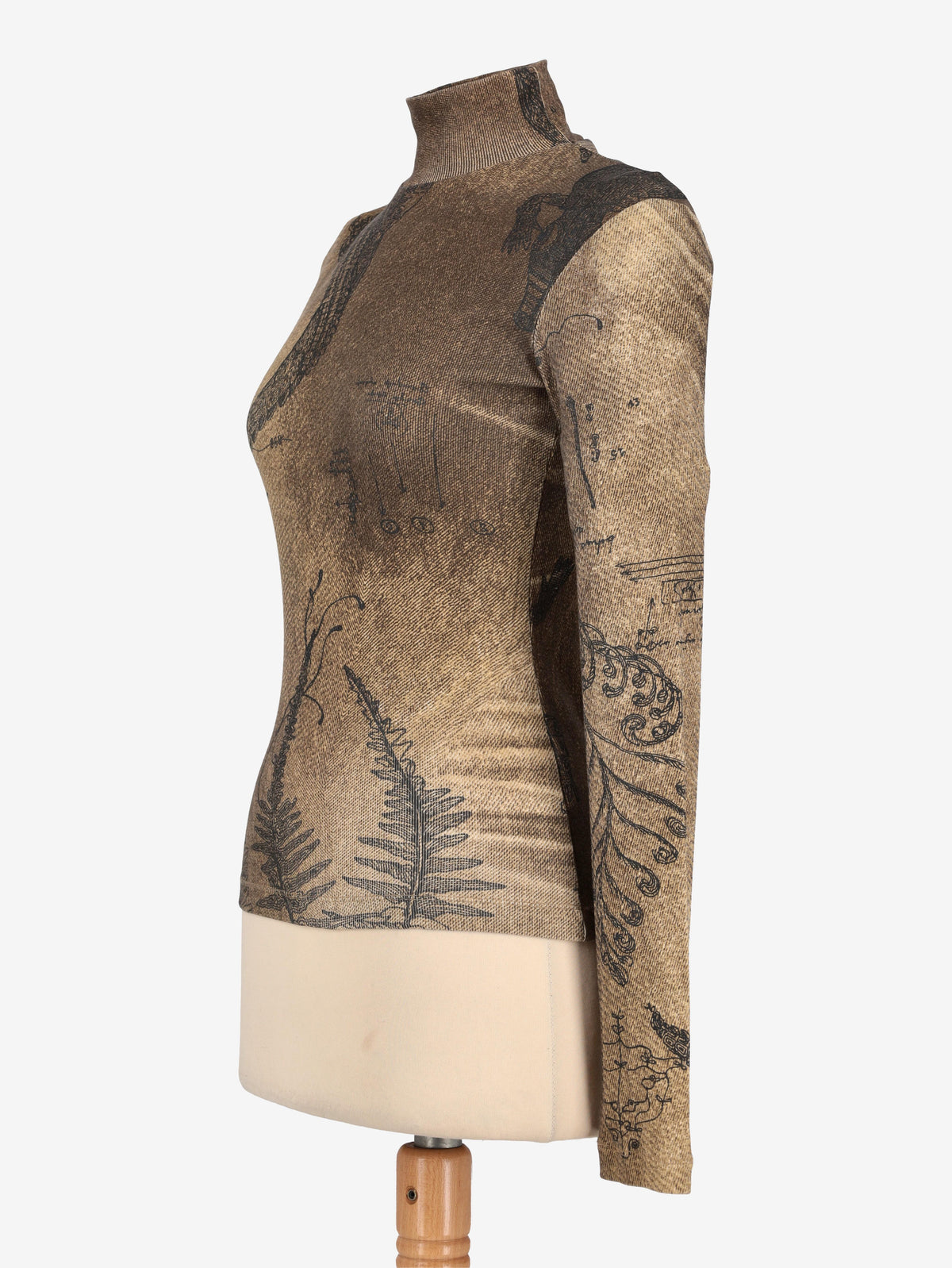 Just Cavalli Turtle Neck Patterned Shirt W24121253.17  Just Cavalli