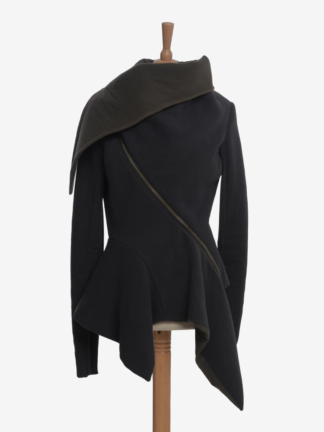 Giacca Rick Owens con chiusura a cerniera