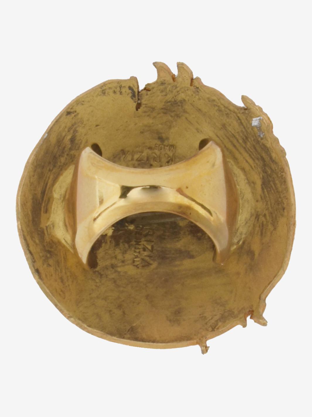 Krizia 龙形戒指 - 80 年代