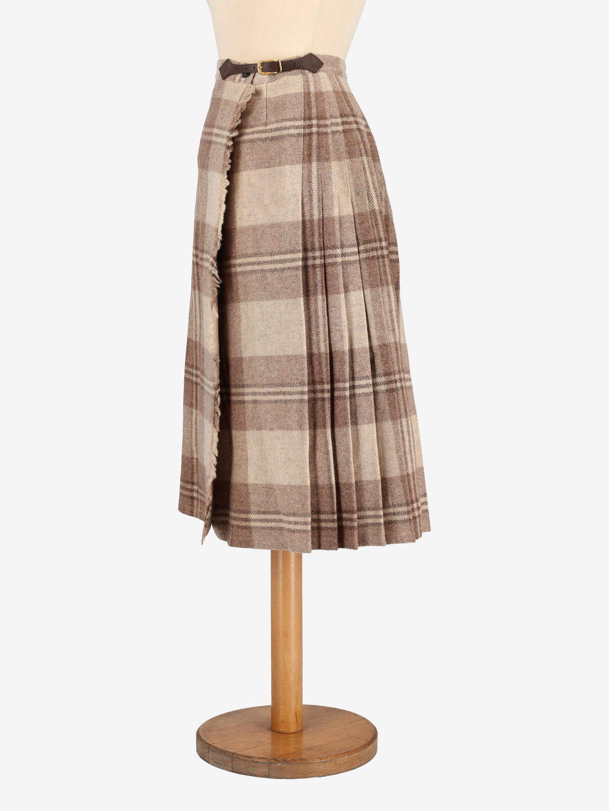 Tartan Wool Skirt W24121247  Vintage