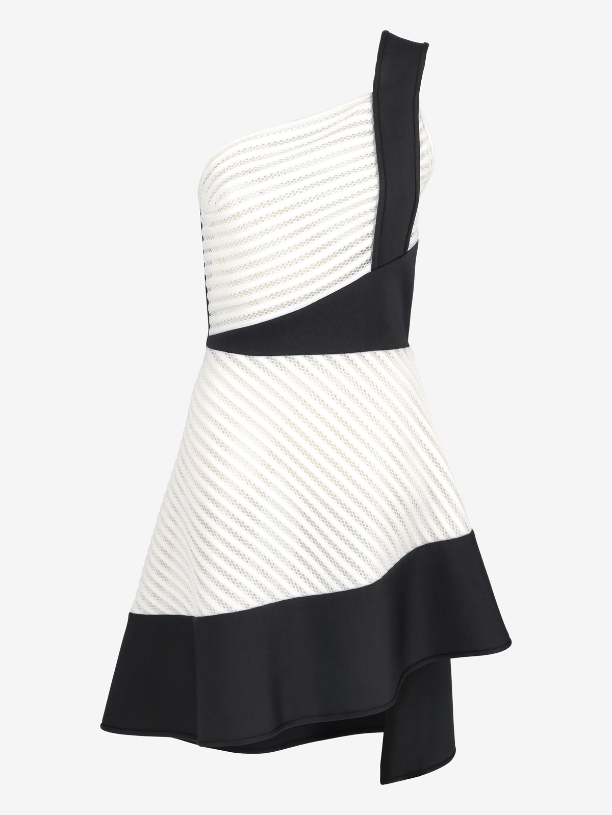 David Koma Black And White Dress