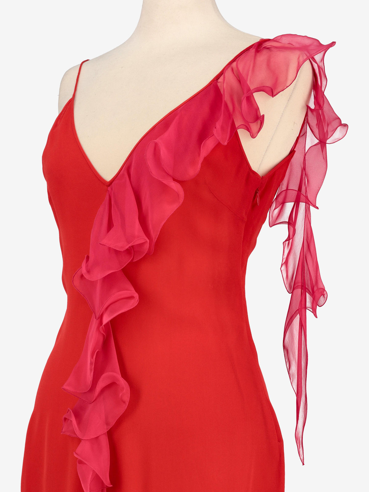 Ungaro Ruffle Dress<BR/>