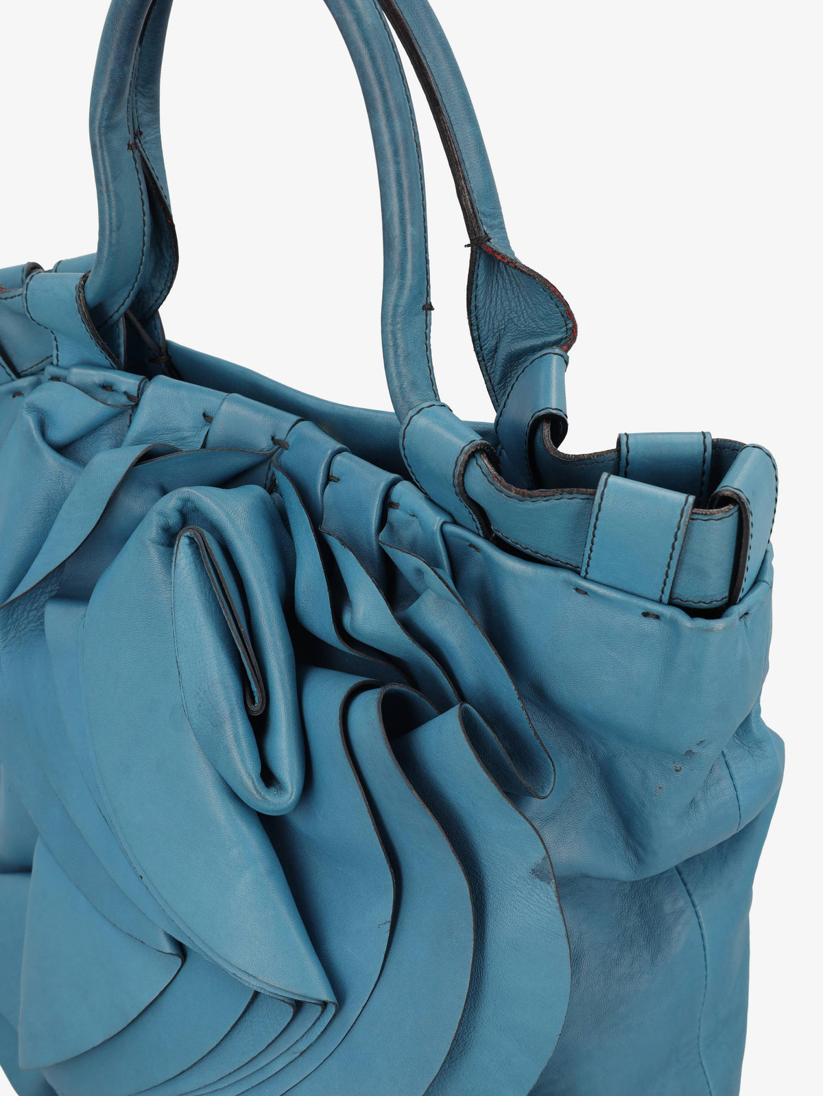 Valentino Turquoise Rose Maxi Bag