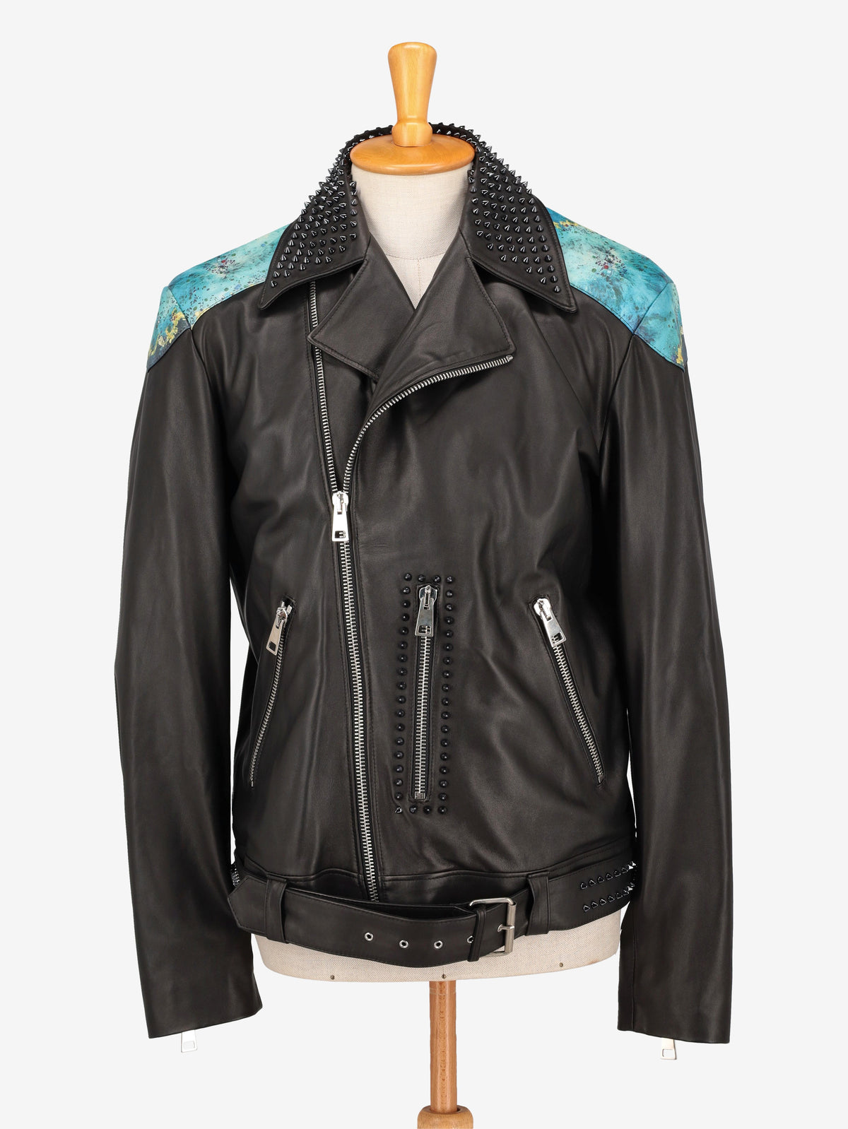 Vintage Patterned Biker Jacket WCV250822.03  Vintage