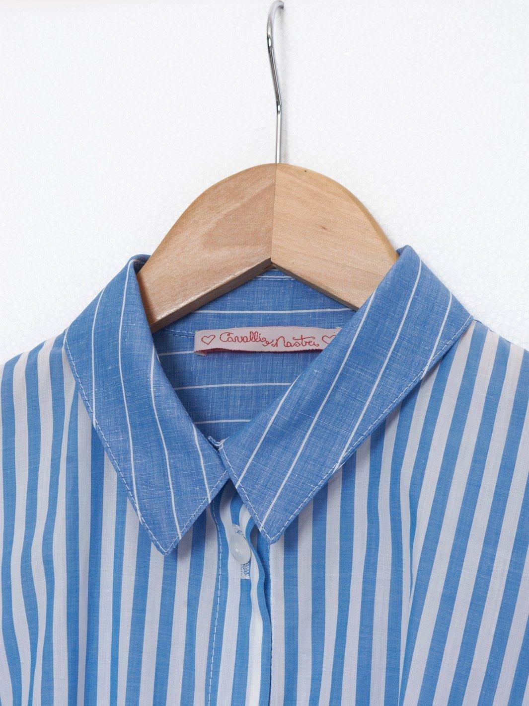 2020 blue and white chemisier dress W22062110  Vintage