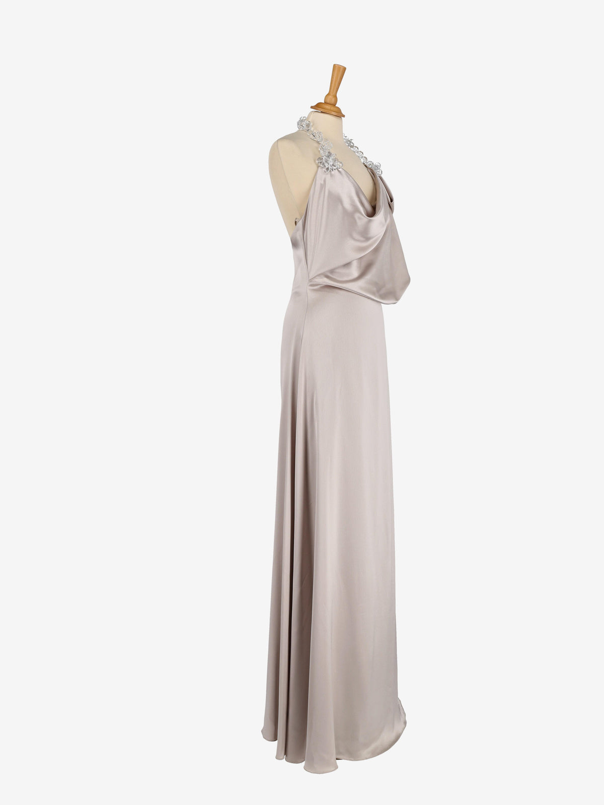 David Fielden Silver Long Dress