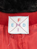 Fendi Red Wool Overcoat