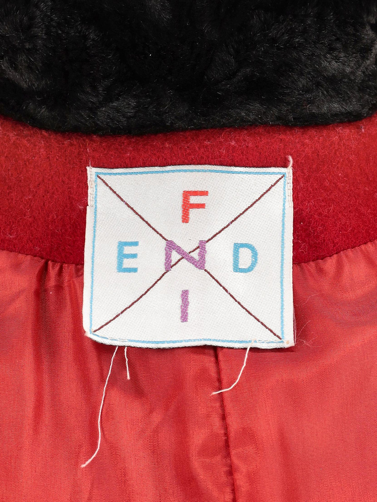 Fendi Red Wool Overcoat