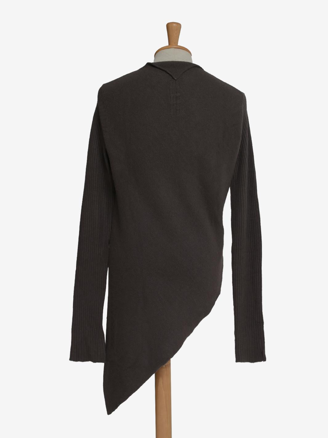 Maglione asimmetrico del Kashmir di Rick Owens