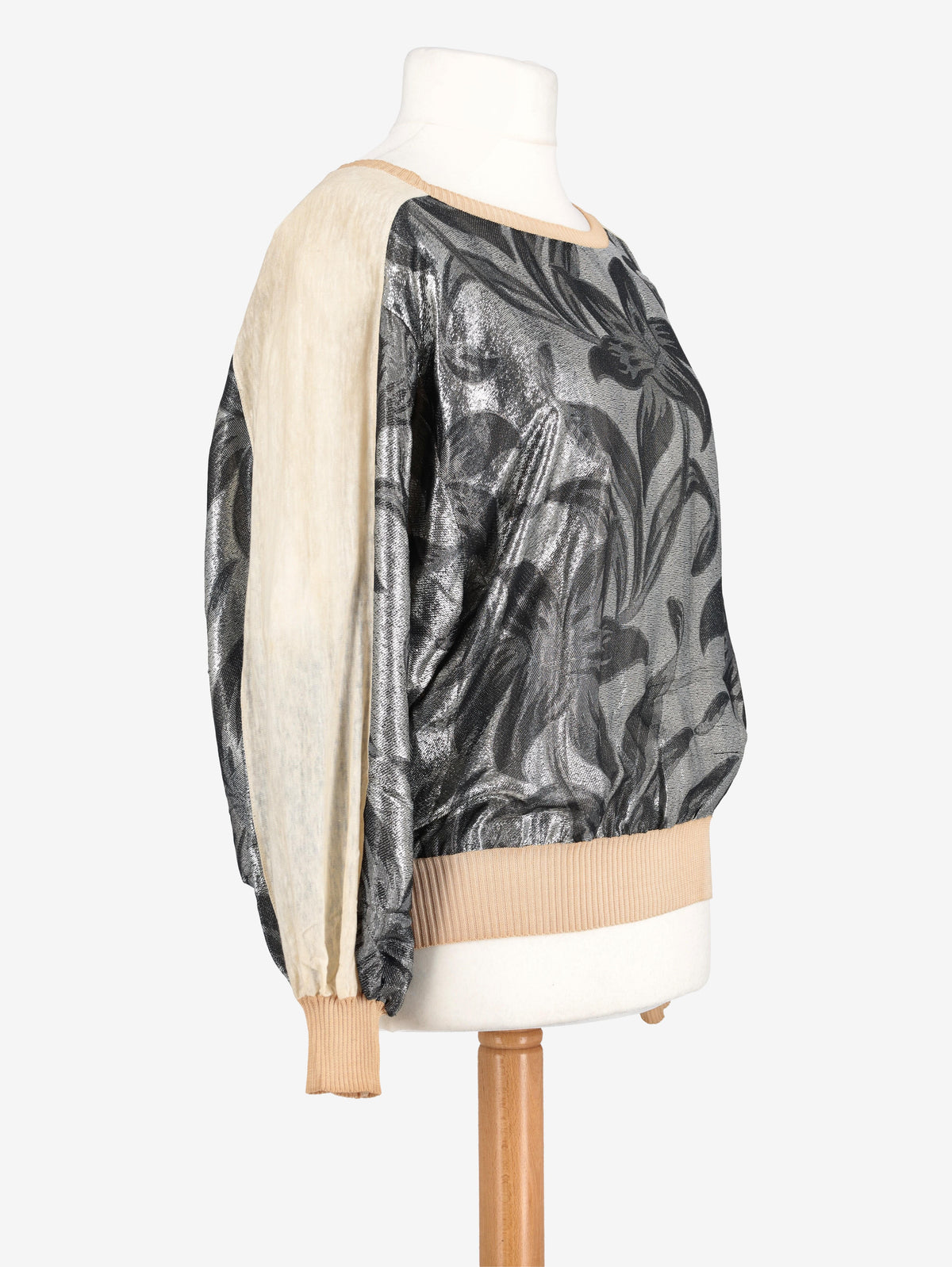 Gianfranco Ferrè Silver Patterned Jumper