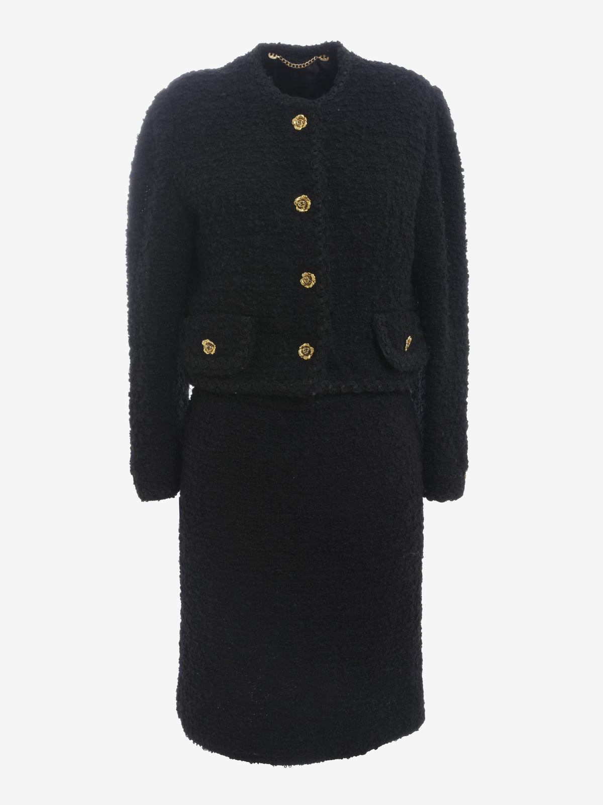 Abito vintage con bottoni e rose