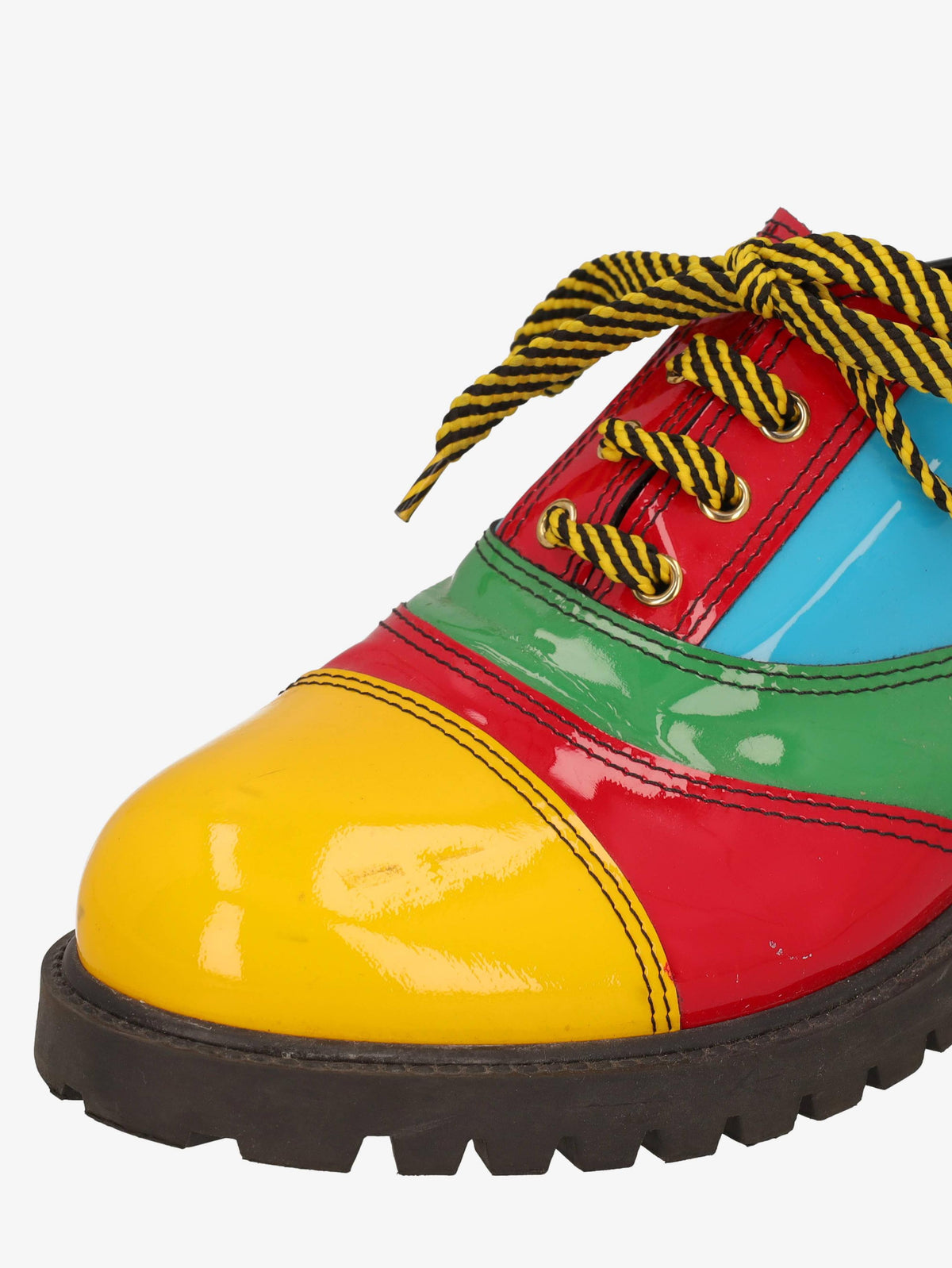 Moschino Patchwork Patent Leather Derby Shoes WCV250819.12  Moschino