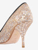 Scarpa con tacco Prada con paillettes e raso