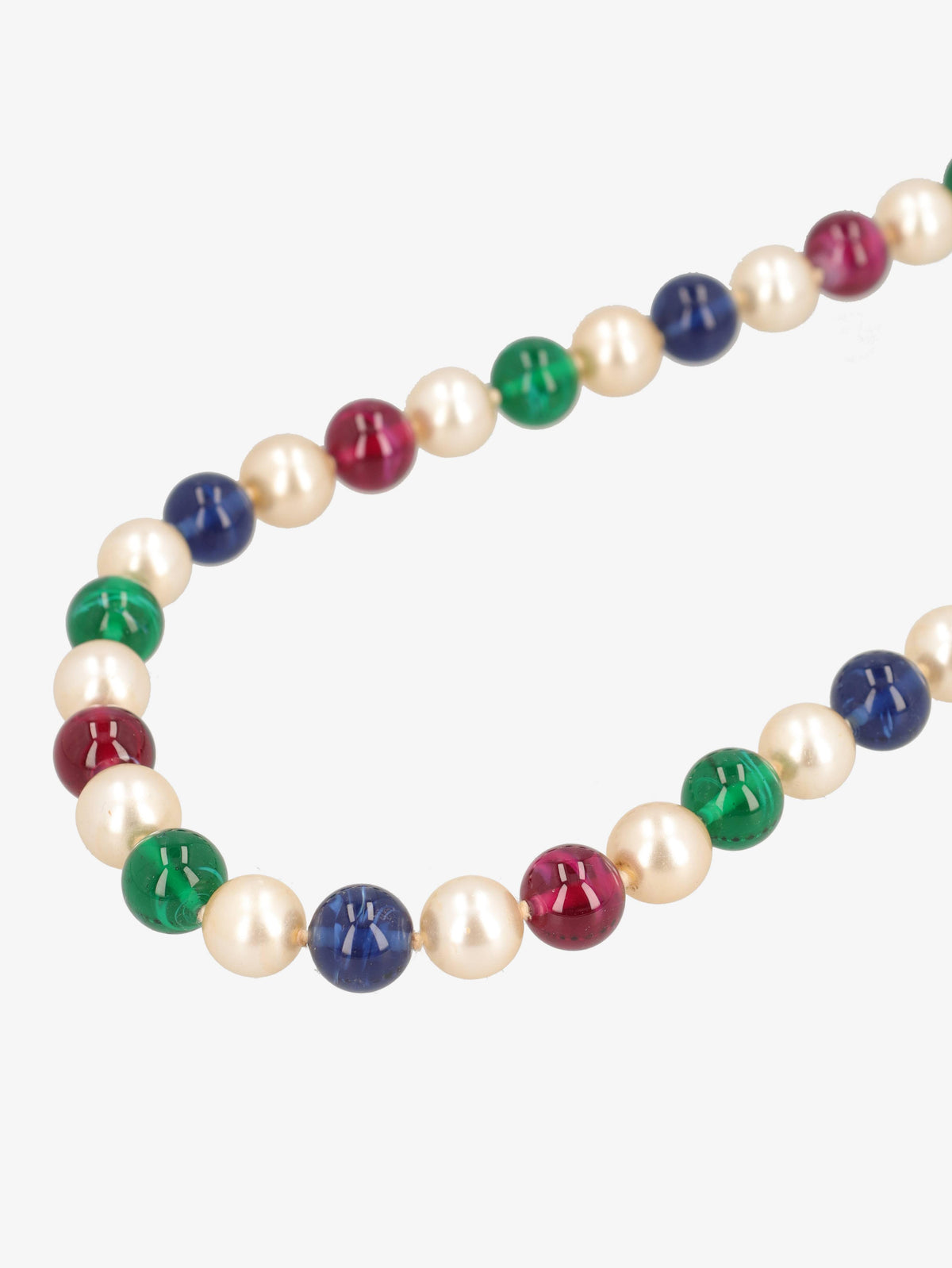 Vintage Multicolour Beaded Necklace WCV13032025.48.4  Vintage