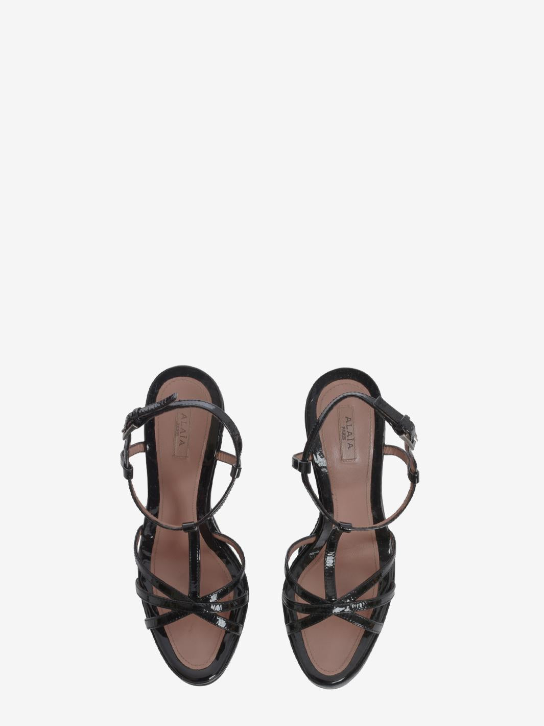Alaïa Rope Wedge Sandals