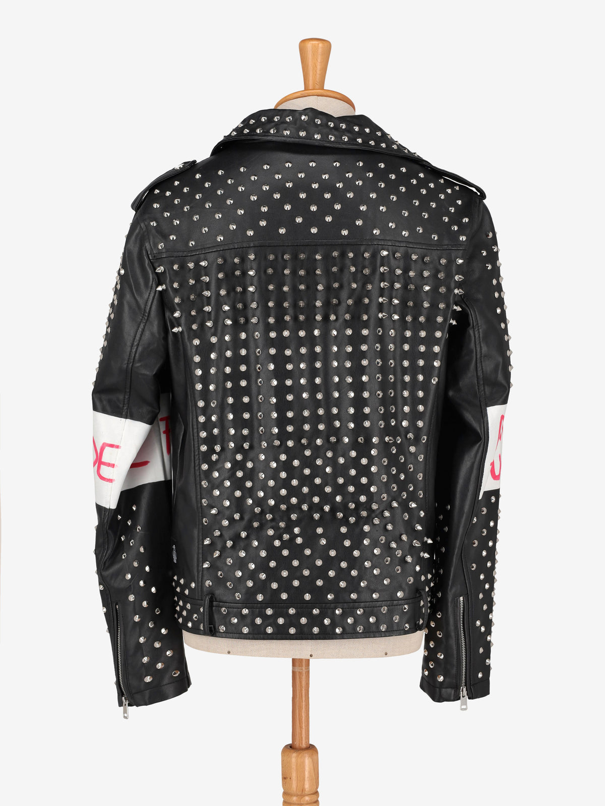 Vintage Lettering Biker Jacket WCV250856.03  Vintage